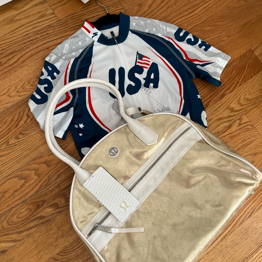 NWT Vintage Lululemon “Go for the Gold” Sweat Once A Day Bag. Olympics 2024.